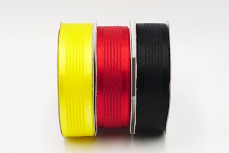 Red Black Yellow Woven Ribbon Set